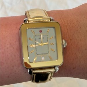 Michele Deco Sport Two Toned Gold Watch